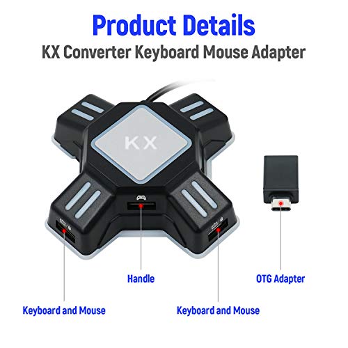 Mcbazel KX Gaming Teclado y Ratón USB Adaptador PS4/ PS3/ Xbox One/ NS Switch Console Converter