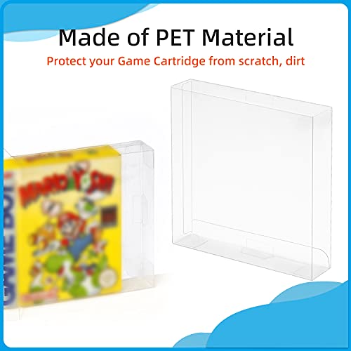Mcbazel LOT 10 Clear Case Sleeve Protector for GameBoy/GameBoy Color/GameBoy Advance Games Cartridge (Set of 10)