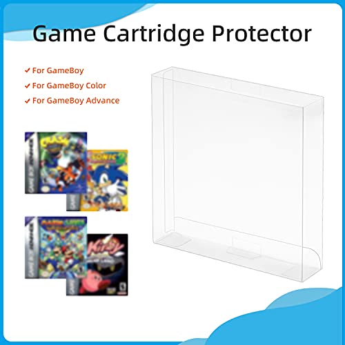 Mcbazel LOT 10 Clear Case Sleeve Protector for GameBoy/GameBoy Color/GameBoy Advance Games Cartridge (Set of 10)