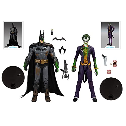 McFarlane DC Multiverse Batman Arkham Asylum - Batman y Joker (Variante) 7 Pulgadas Figura de acción 2 Unidades, 15452-8