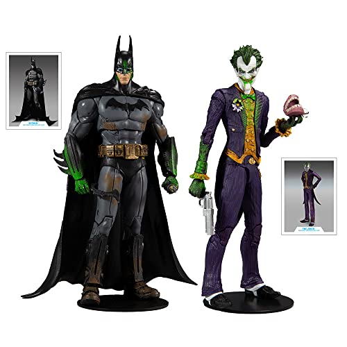 McFarlane DC Multiverse Batman Arkham Asylum - Batman y Joker (Variante) 7 Pulgadas Figura de acción 2 Unidades, 15452-8