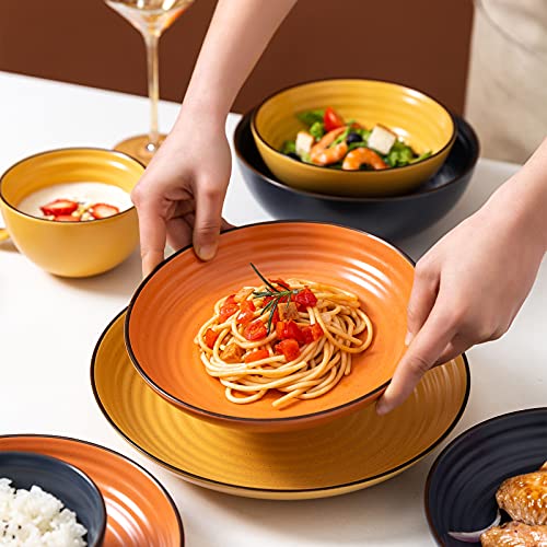 MDZF SWEET HOME Van Well - Juego de platos llanos (porcelana, 20 cm, 3 unidades)