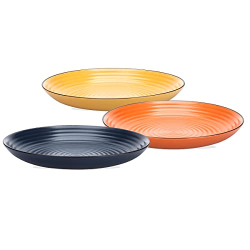 MDZF SWEET HOME Van Well - Juego de platos llanos (porcelana, 20 cm, 3 unidades)