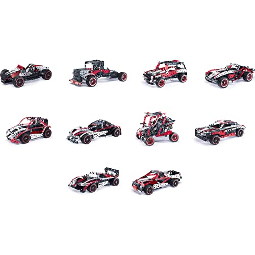 MECCANO 25 en 1 Supercar Motorizado Stem Modelo Kit de construcción con 347 Piezas, Herramientas Reales y Luces de Trabajo, Juguetes para niños para Edades de 10 años en adelante