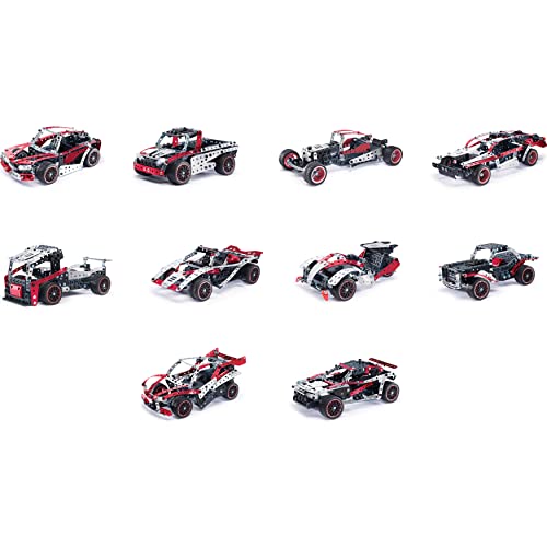 MECCANO 25 en 1 Supercar Motorizado Stem Modelo Kit de construcción con 347 Piezas, Herramientas Reales y Luces de Trabajo, Juguetes para niños para Edades de 10 años en adelante