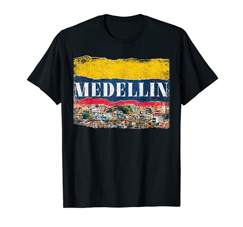 MEDELLIN COLOMBIA - Bandera de Colombia Camiseta