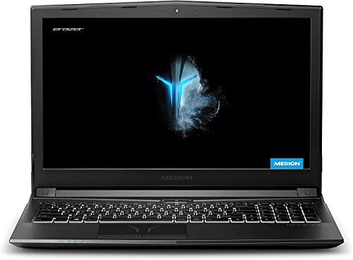 Medion ERAZER P6605 - Portátil gaming 15.6" FullHD (Intel Core i5-8300H, 8GB RAM, 256GB SSD + 1TB HDD, GeForce GTX 1050-4GB, sin Sistema Operativo) - Teclado QWERTY Español