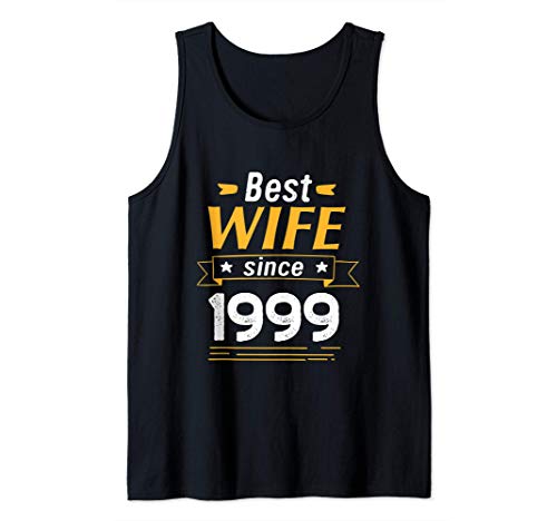 Mejor esposa desde 1999 Aniversario de casamiento Camiseta sin Mangas