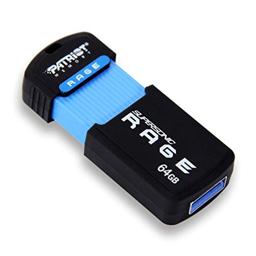 Memoria Flash USB 3.1 Patriot Memory Supersonic Rage de 64 GB, Velocidad de Lectura de hasta 180 MB/s - PEF64GSRUSB