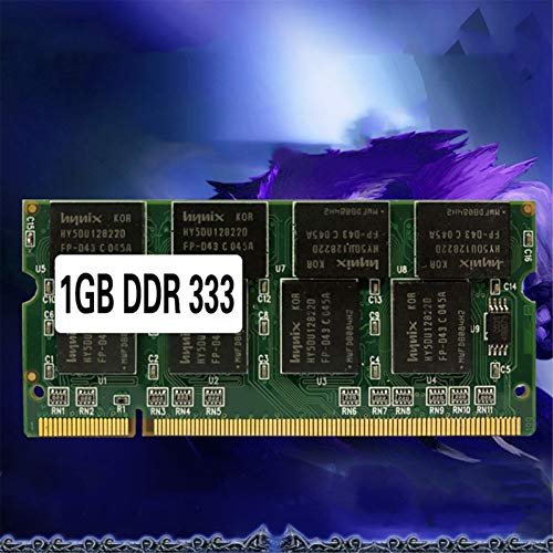 Memoria RAM para Ordenador portátil SO-DIMM PC2700 DDR 333 MHz 200PIN 1GB / DDR1 DDR333 PC 2700 333MHz 200 Pin para portátil
