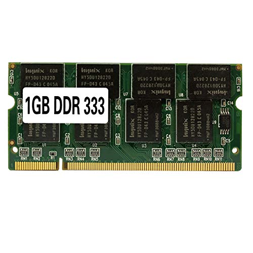 Memoria RAM para Ordenador portátil SO-DIMM PC2700 DDR 333 MHz 200PIN 1GB / DDR1 DDR333 PC 2700 333MHz 200 Pin para portátil