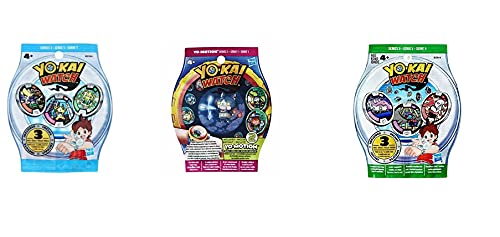 Mentor Interactive Juego de 2 Personajes aleatorios de Yo-Kai Watch con 5 Bolsas de la Serie 1 y Globo.