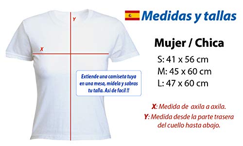 MERCHANDMANIA Camiseta Mujer A3 Chica GRAFITERA Videojuego Tshirt