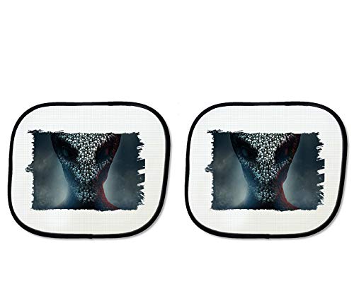 MERCHANDMANIA Parasol Doble Calavera Alien Juego Shooter sunshield Coche