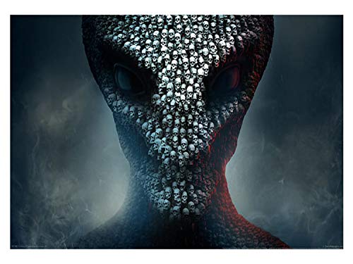 MERCHANDMANIA Taza CONICA Calavera Alien Juego Shooter Conic mug