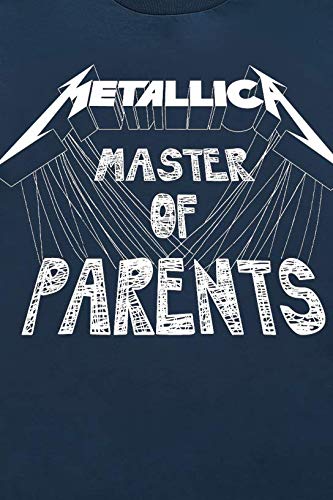 Metallica Master of Parents Unisex Camiseta Azul Marino 116, 100% algodón,
