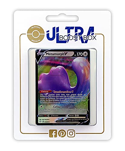 Métamorph V (Ditto V) 50/72 - Ultraboost X Epée et Bouclier 4.5 Destinées Radieuses - Box de 10 Cartas Pokémon Francés