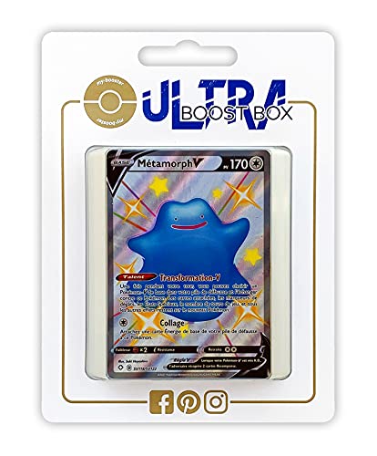 Métamorph V (Ditto V) SV118 Shiny Variocolor - Ultraboost X Epée et Bouclier 4.5 Destinées Radieuses - Box de 10 Cartas Pokémon Francés