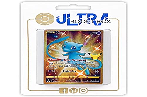 Mew 25/25 Oro Secreta - Ultraboost X Epée et Bouclier - Célébrations - 25 ans - Box de 10 cartas Pokémon Francés