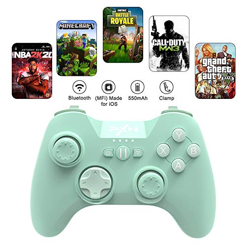 Mfi Game Controller für iPhone PXN Speedy(6603) iOS Gaming-Controller für Call of Duty Gamepad mit Handy-Clip für Ipad, iPhone