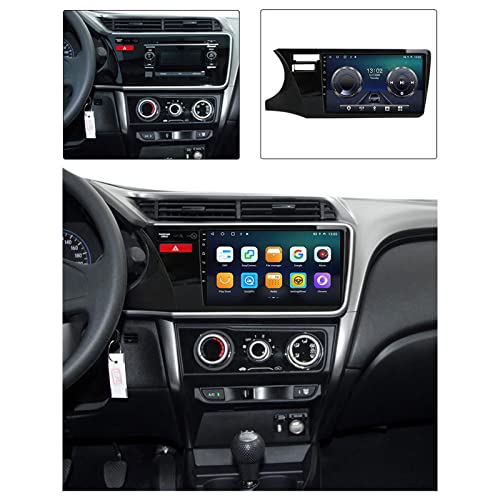 MGYQ Autoradio Bluetooth Radio De Coche Manos Libres FM Estéreo MP5 Radio para Honda City 2014-2017 con Carplay Android Auto Soporte USB/Control del Volante/Navegacion GPS,4+32g