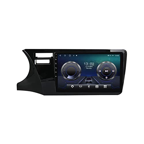 MGYQ Autoradio Bluetooth Radio De Coche Manos Libres FM Estéreo MP5 Radio para Honda City 2014-2017 con Carplay Android Auto Soporte USB/Control del Volante/Navegacion GPS,4+32g