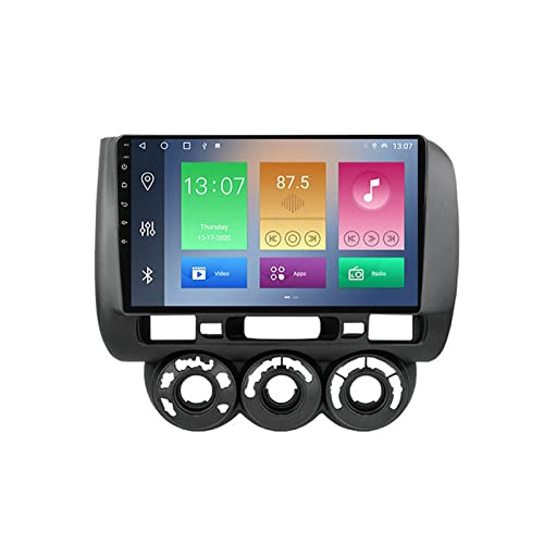 MGYQ Radio De Coche Bluetooth con Pantalla Táctil 1080P De 9 Pulgadas para Honda Jazz City 2002-2007 Autoradio Soporte Carplay Y Android Auto/Control del Volante FM/USB/Navegacion GPS,1+16g