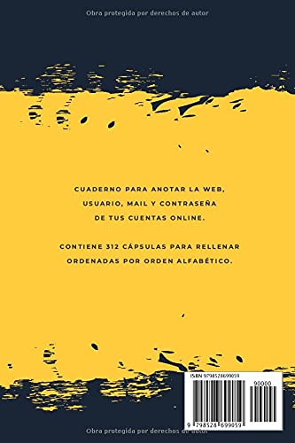 MI CONTRASEÑA NO ES 12345 y por eso necesito este cuaderno: Cuaderno para contraseñas