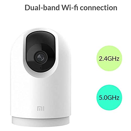 MI XIAOMI 360° Home Security Camera 2K Pro Smart IP Camera 1296P 360 Cámara Panorámica con Bluetooth Gateway 2.4GHz 5GHz WiFi Seguridad Infantil en casa, Blanco