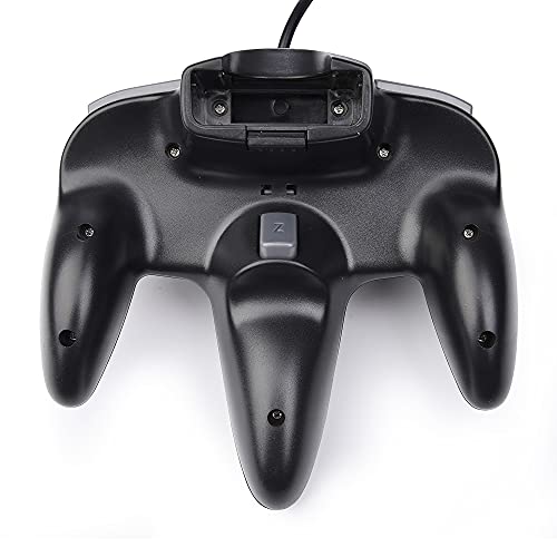 miadore - Mando retro para N64 N64 Classic USB Controlador Gamepad Joystick, Controlador de Juego para N64 System Raspberry Pi/Windows/Mac/Linux, color negro