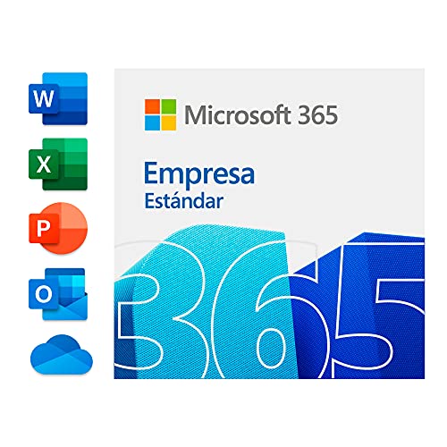 Microsoft 365 Empresa Estándar Suscripción anual para una licencia 5 teléfonos/5 tabletas/5 PCs/Mac para 1 persona Código de activación enviado por email