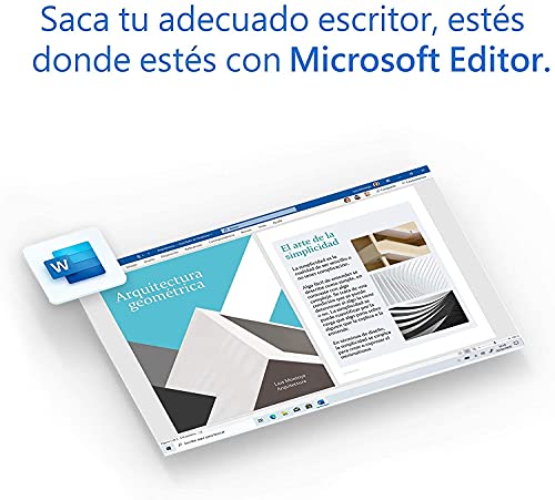 Microsoft 365 Personal | Suscripción anual | Para 1 PC o Mac, 1 tableta incluyendo iPad, Android, o Windows, además de 1 teléfono