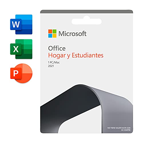 Microsoft Office Hogar y Estudiantes 2021 Todas las aplicaciones de Office 2021 para 1 PC/MAC Código de activación enviado por correo