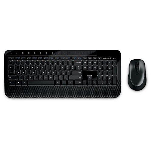 Microsoft – Wireless Desktop 2000, Ratón y teclado QWERTY español, Negro
