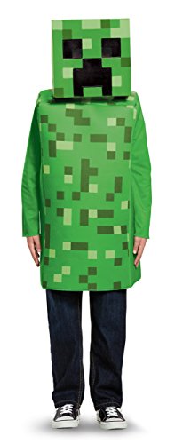 Minecraft Creeper DISK65642K Disfraz clásico de Mojang, para niños, verde, mediano