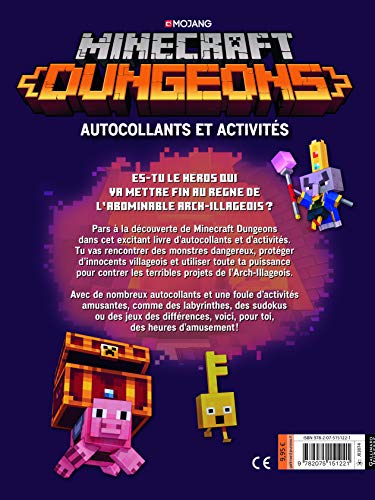Minecraft Dungeons Sticker Book: Autocollants et activités