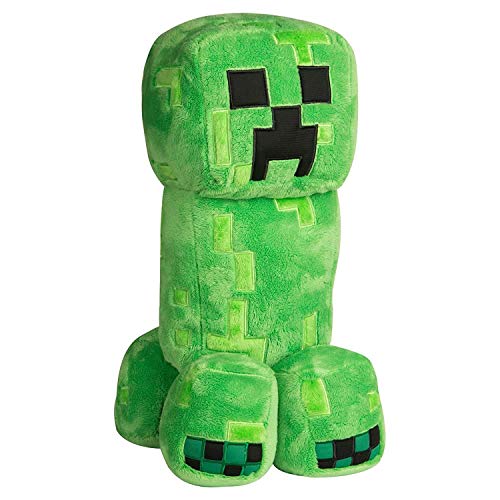Minecraft Grand Creeper Peluche de 18 Pulgadas, Color Verde, 16 (889343078897)