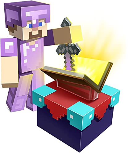Minecraft Mesa de hechizos Set de juego con figura y accesorios, juguete para niños +6 años Mattel GYB62