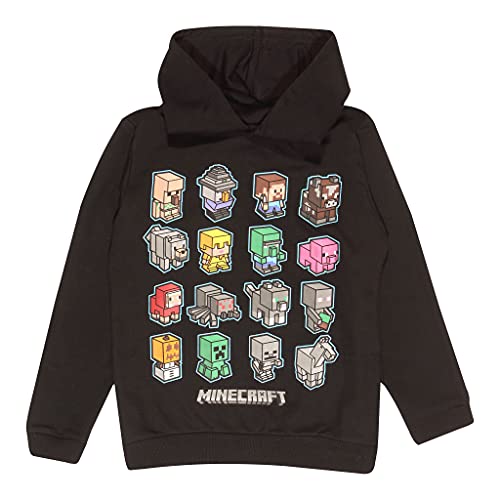 Minecraft Mini Mobs Niños Sudadera con Capucha Negro 158
