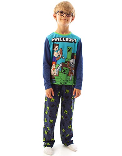 Minecraft Pijamas para niños PJs Kids Gamer Sleepwear Set 6 años