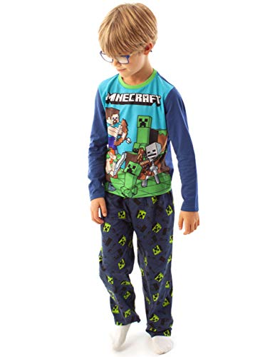 Minecraft Pijamas para niños PJs Kids Gamer Sleepwear Set 6 años