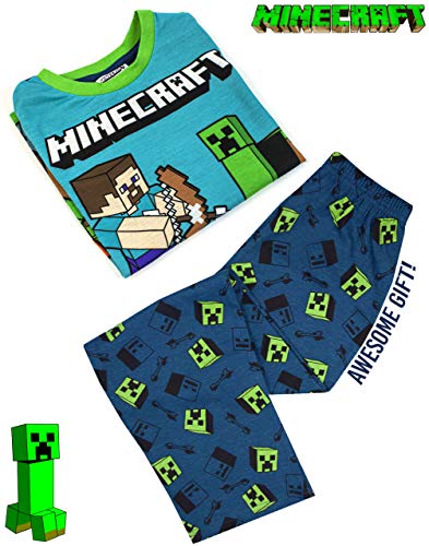 Minecraft Pijamas para niños PJs Kids Gamer Sleepwear Set 6 años