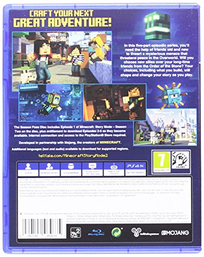 Minecraft Story Mode - Season 2 Pass Disc (PlayStation 4) [importación inglesa]