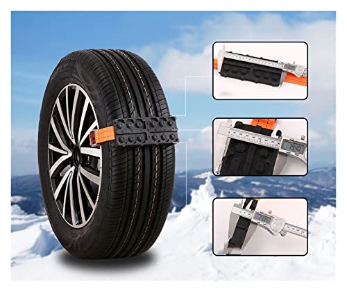 MINGMIN-DZ Cadena de Nieve del Coche Neumático de Coches Cadena de Nieve Snow SUV Coche Off-Road Vehículo Emergencia Escape Cadena de Nieve para camioneta de Recogida de SUV de Coche (Pcs : 2pcs)