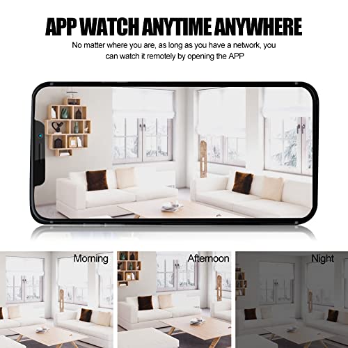 Mini Cámara con Manguera de Metal, Cámara Full HD con WiFi USB Mini Cámara, Cámara Oculta Portátil con Visión Nocturna en Condiciones de Poca luz y Detección de Movimiento, Detección Inteligente de IA