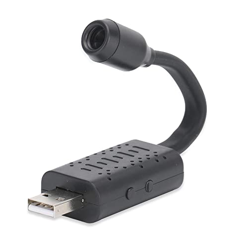 Mini Cámara con Manguera de Metal, Cámara Full HD con WiFi USB Mini Cámara, Cámara Oculta Portátil con Visión Nocturna en Condiciones de Poca luz y Detección de Movimiento, Detección Inteligente de IA