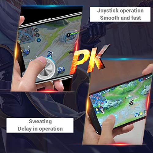 Mini Joystick Movil Gatillos para Movil Controlador de Juego 360 grados para Android iOS Smartphone Tablet con pantalla táctil