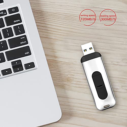 Mini unidad de estado sólido externa SSD 512GB/256GB/128GB/64GB, almacenamiento portátil USB 3.0 de copia de seguridad, adecuado para PC de escritorio, computadora portátil de escritorio (512 GB)