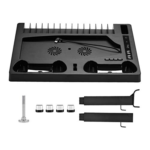 Minimei Soporte Vertical del Ventilador de refrigeración de la Consola PS5 Soporte de visualización de Carga Base del Cargador de la Consola de Juegos Soporte de refrigeración Ventiladores Everywhere