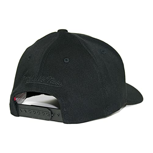 Mitchell & Ness NBA Classic Red Slick - Gorra snapback, color negro, L.A. Lakers, Talla única